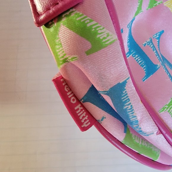 Y2K Hello Kitty Bag Clutch Mini Purse Sanrio Pink Letter H K - Picture 5 of 5